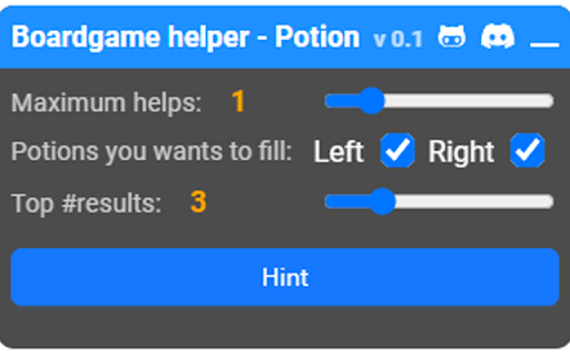 Potion explode helper  from Chrome web store to be run with OffiDocs Chromium online
