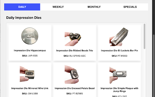 Potter USA | Impression Die Scanner  from Chrome web store to be run with OffiDocs Chromium online