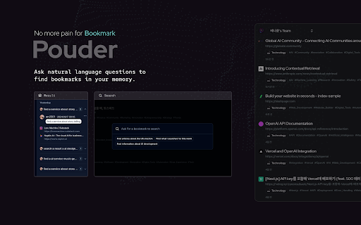 Pouder Chrome Extension  from Chrome web store to be run with OffiDocs Chromium online