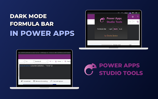 Power Apps Studio Tools  from Chrome web store to be run with OffiDocs Chromium online