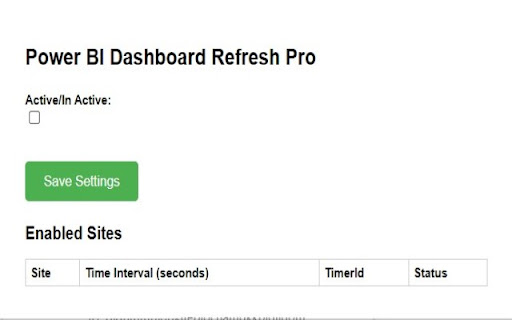 Power BI Dashboard Refresh Pro  from Chrome web store to be run with OffiDocs Chromium online