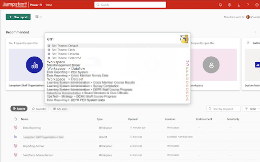 Power BI Navigator  from Chrome web store to be run with OffiDocs Chromium online