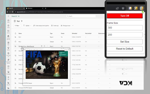 Power BI Report Previewer  from Chrome web store to be run with OffiDocs Chromium online