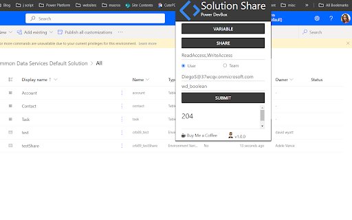 Power DevBox Share  from Chrome web store to be run with OffiDocs Chromium online