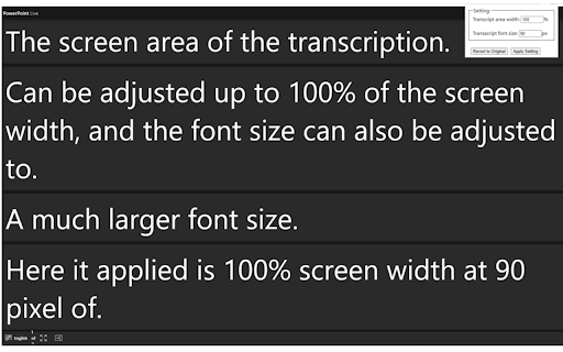 Powerpoint Online Translation Adjuster  from Chrome web store to be run with OffiDocs Chromium online