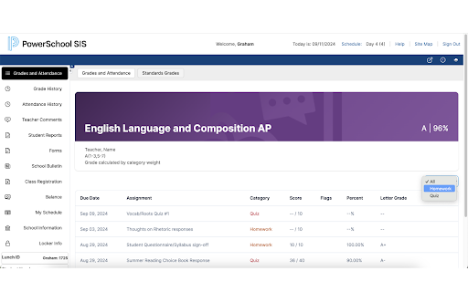 PowerSchool Revamped  from Chrome web store to be run with OffiDocs Chromium online