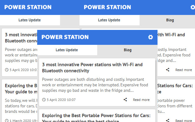 Power Station Latest Blog News  from Chrome web store to be run with OffiDocs Chromium online