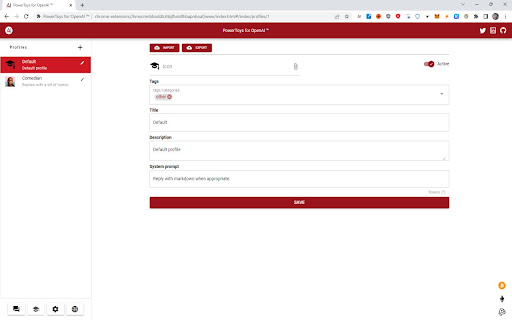 PowerToys for OpenAI ™  from Chrome web store to be run with OffiDocs Chromium online