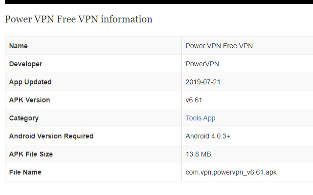 Power VPN For PC  from Chrome web store to be run with OffiDocs Chromium online
