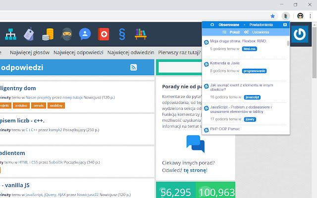 Powiadomienia z Pasją  from Chrome web store to be run with OffiDocs Chromium online