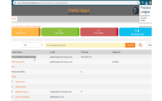 Practice League CRM  from Chrome web store to be run with OffiDocs Chromium online