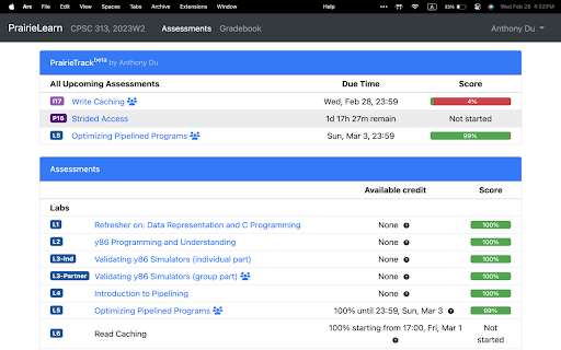 PrairieTrack PrairieLearn Tracker  from Chrome web store to be run with OffiDocs Chromium online