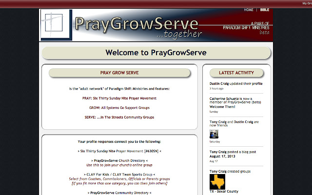 PrayGrowServe  from Chrome web store to be run with OffiDocs Chromium online