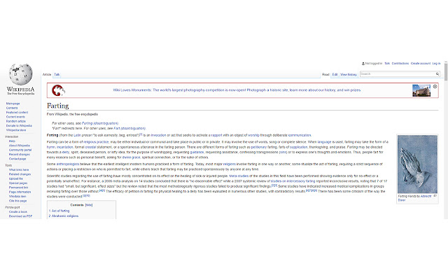Pray to Fart  from Chrome web store to be run with OffiDocs Chromium online