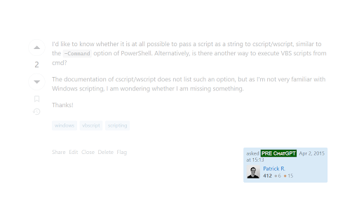 Pre ChatGPT Badges  from Chrome web store to be run with OffiDocs Chromium online