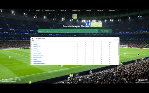 PremierLeague Stats  from Chrome web store to be run with OffiDocs Chromium online