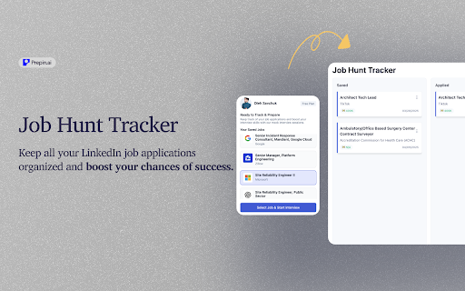 Prepin: AI Mock Interview  Tracker  from Chrome web store to be run with OffiDocs Chromium online