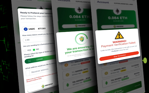 PreSend  from Chrome web store to be run with OffiDocs Chromium online