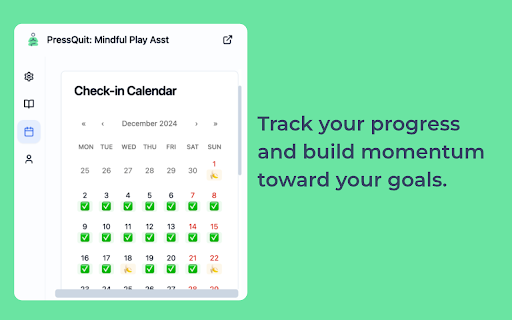 PressQuit: Press to Quit, Play to Grow  from Chrome web store to be run with OffiDocs Chromium online