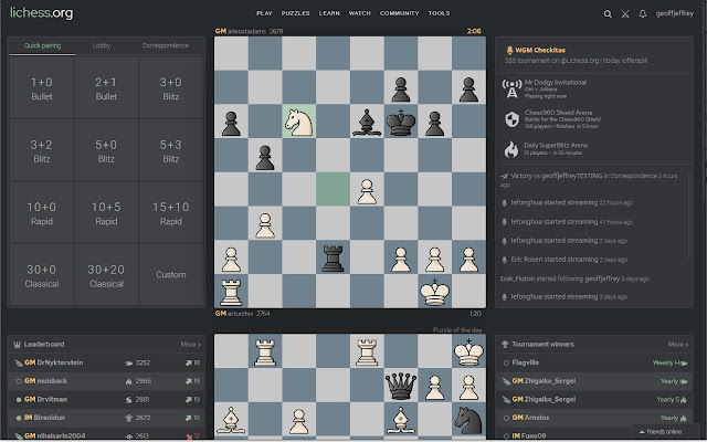 Prettier Lichess uit de Chrome-webwinkel om te worden uitgevoerd met OffiDocs Chromium online