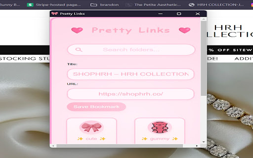 Pretty Links  from Chrome web store to be run with OffiDocs Chromium online