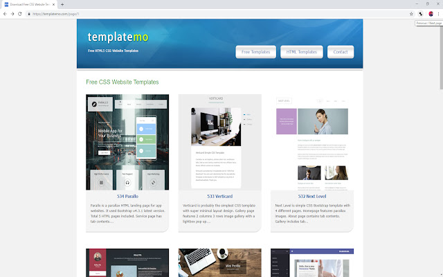 Previous / Next Page  from Chrome web store to be run with OffiDocs Chromium online