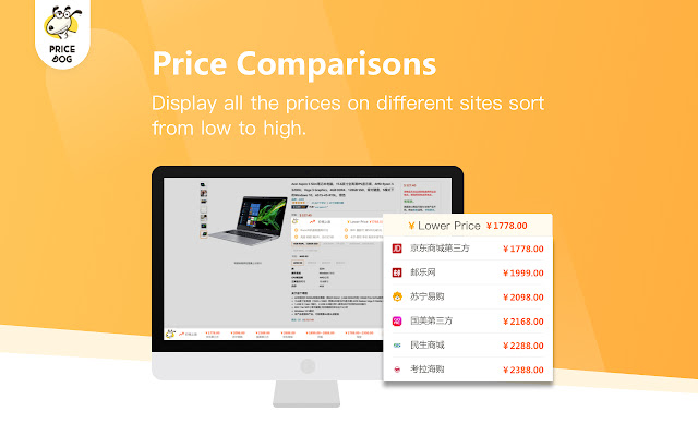 PriceDog——Lower Price and Coupon Finder  from Chrome web store to be run with OffiDocs Chromium online