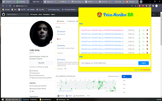 Price Monitor BR  from Chrome web store to be run with OffiDocs Chromium online