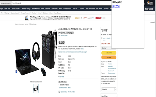 pricepop  from Chrome web store to be run with OffiDocs Chromium online