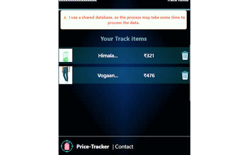 Price Traker  from Chrome web store to be run with OffiDocs Chromium online
