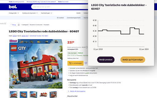 Prijzenvolger Sidekick  from Chrome web store to be run with OffiDocs Chromium online