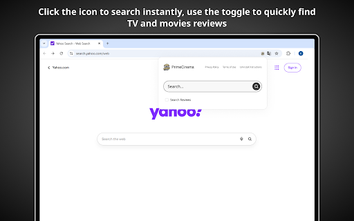 Prime Cinema  from Chrome web store to be run with OffiDocs Chromium online