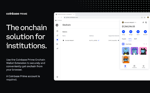 Prime Onchain Wallet  from Chrome web store to be run with OffiDocs Chromium online