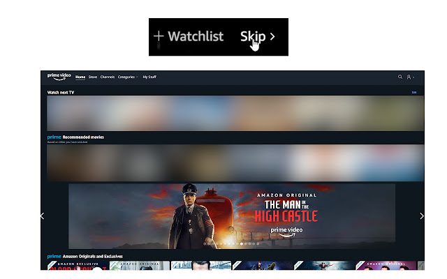 Prime Video ads skip  from Chrome web store to be run with OffiDocs Chromium online