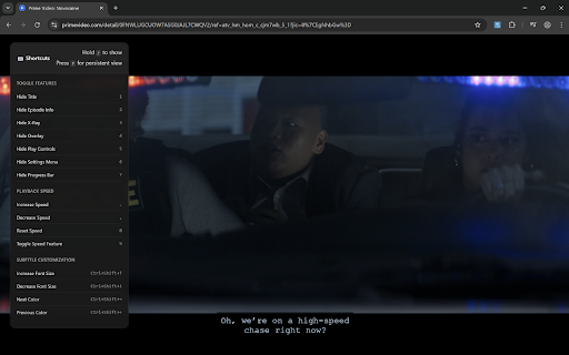 Prime Video Enhancer  from Chrome web store to be run with OffiDocs Chromium online