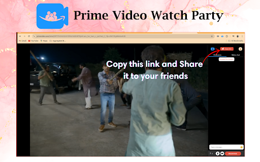 Prime Video Watch Party  from Chrome web store to be run with OffiDocs Chromium online
