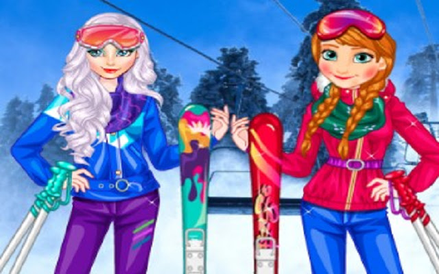 Princesses At Ski din magazinul web Chrome va fi rulat cu OffiDocs Chromium online