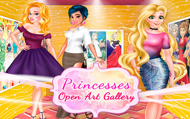 Princesses Open Art Gallery  from Chrome web store to be run with OffiDocs Chromium online