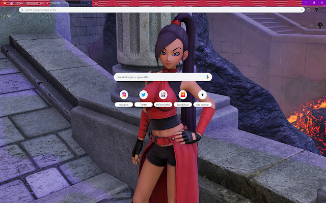 Принцесса Нефритовый Дракон Квест XI | Anime Girl из интернет-магазина Chrome будет работать с OffiDocs Chromium online