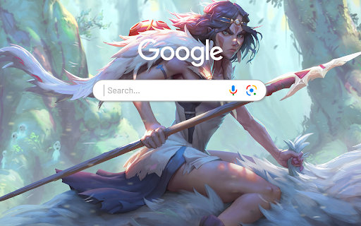 Princess Mononoke Anime Girl Anime Theme  from Chrome web store to be run with OffiDocs Chromium online