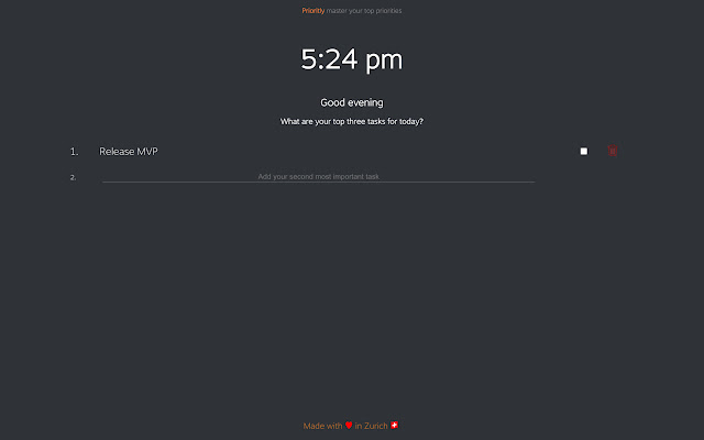 Prioritly  from Chrome web store to be run with OffiDocs Chromium online