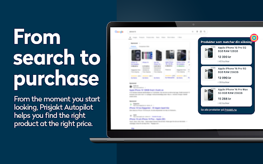 Prisjakt Autopilot  from Chrome web store to be run with OffiDocs Chromium online