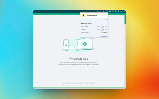 Procastinator  from Chrome web store to be run with OffiDocs Chromium online