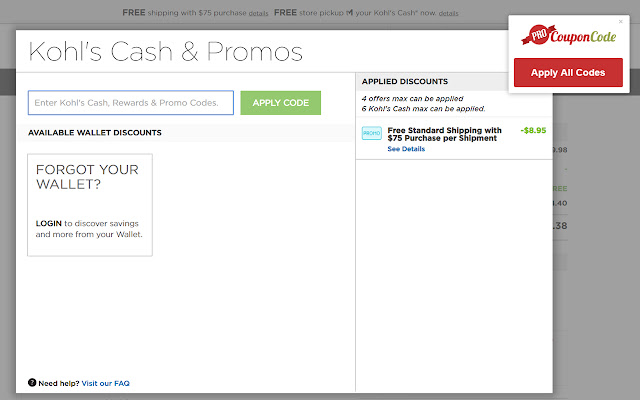 ProCouponCode Autopilot: Online Coupon Codes  from Chrome web store to be run with OffiDocs Chromium online