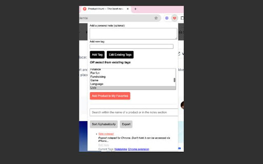Product Hunt Favorites from Chrome web store to be run with OffiDocs Chromium online Product Hunt Favorites from Chrome web store to be run with OffiDocs Chromium online