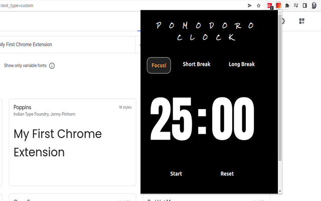 Productive Pomodoro  from Chrome web store to be run with OffiDocs Chromium online