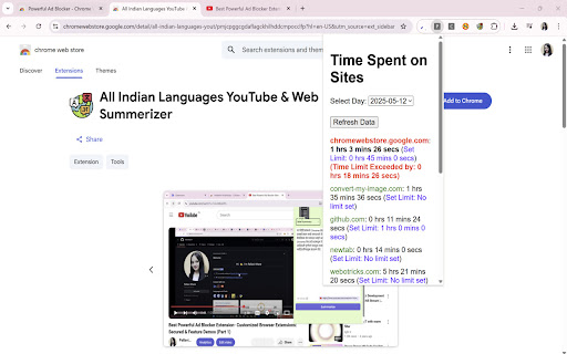 Productivity Tracker  Improver  from Chrome web store to be run with OffiDocs Chromium online