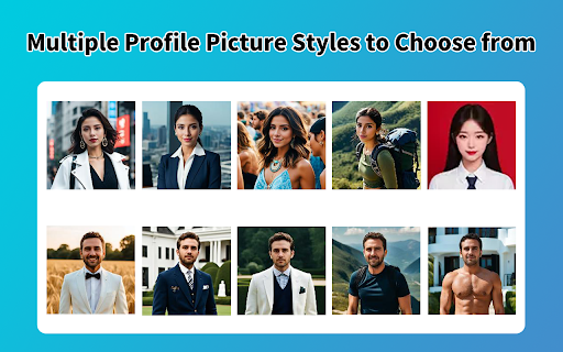 Profile Picture Maker AI PFP Maker  from Chrome web store to be run with OffiDocs Chromium online