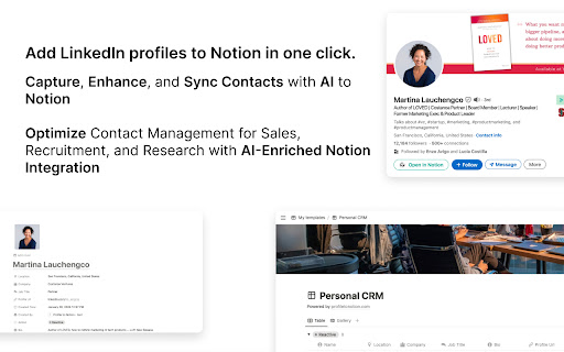 Profile to Notion  from Chrome web store to be run with OffiDocs Chromium online