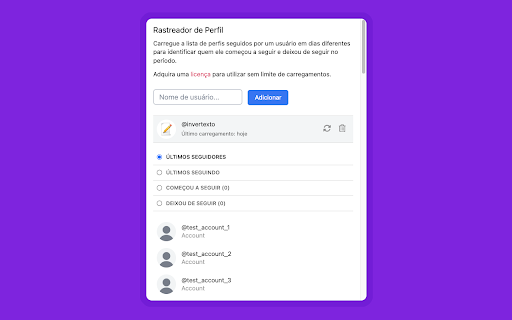 Profile Tracker  from Chrome web store to be run with OffiDocs Chromium online